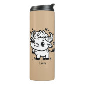 ふわふわのバッファローベビー-かわいいズファームアニマル タンブラー (回転左)