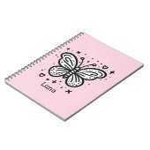 ふわふわのバッファローベビー-かわいいズファームアニマル ノートブック (左側)