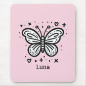 ふわふわのバッファローベビー-かわいいズファームアニマル マウスパッド (正面)