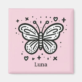 ふわふわのバッファローベビー-かわいいズファームアニマル マグネット