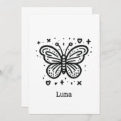 ふわふわのバッファローベビー-かわいいズファームアニマル 招待状 (正面/裏面)