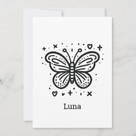 ふわふわのバッファローベビー-かわいいズファームアニマル 招待状