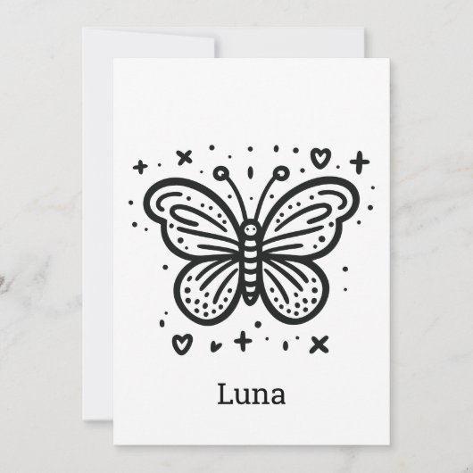 ふわふわのバッファローベビー-かわいいズファームアニマル 招待状 (正面)