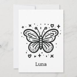 ふわふわのバッファローベビー-かわいいズファームアニマル 招待状