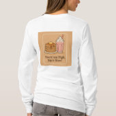 ふわふわのパンケーキ&フレッシュオレンジジュース – 朝食B Tシャツ (裏面)