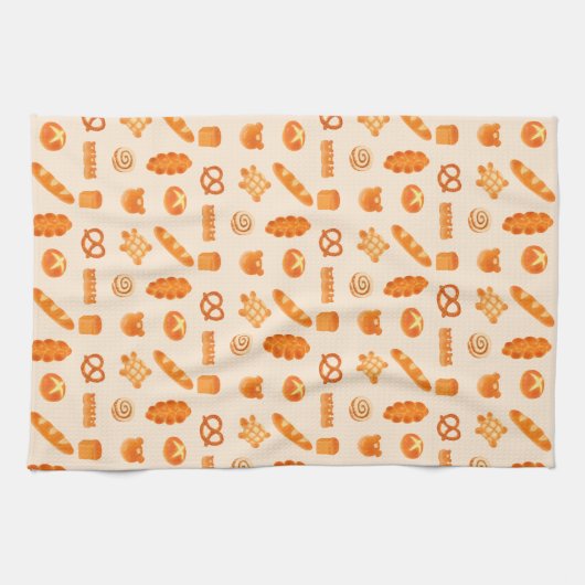 ふわふわのパンベーカリーキッチンタオル キッチンタオル (横)