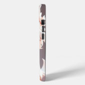 ふわふわのピンクと白の子犬の子供の名前をカスタムする Case-Mate iPhoneケース (裏面 / 左)