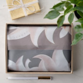 ふわふわのピンクと白の子犬の誕生日ギフトラップ 薄葉紙 (ギフト)