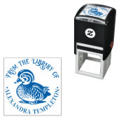 ふわふわのベビーアヒルの書庫名 セルフインキングスタンプ (インサイチュ)