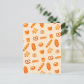 ふわふわのベーカリーパン品種日本のスタイルスナック ポストカード (スタンド正面)