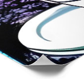 ふわふわのボーモント犬、書籍、コーヒー編集可能文字 ポスター (角)