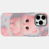 ふわふわのポンポンで愛らしいピンクの子猫 Case-Mate iPhoneケース (裏面 (横))