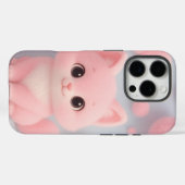 ふわふわのポンポンで愛らしいピンクの子猫 Case-Mate iPhoneケース (裏面 (横))
