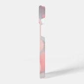 ふわふわのポンポンで愛らしいピンクの子猫 iPhoneケース (左側面)