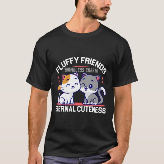 ふわふわの友だちの無限の魅力 Tシャツ (正面)