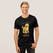ふわふわの友よ永遠 – Goldendoodle Graphic Shirt トライブレンドTシャツ (正面全面)