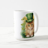 ふわふわの可愛いST PATRICKS DAY着 コーヒーマグカップ (正面右)