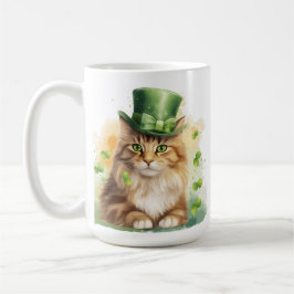 ふわふわの可愛いST PATRICKS DAY着 コーヒーマグカップ