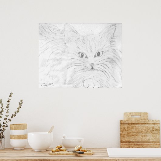 ふわふわの壁の装飾 ポスター (キッチン)