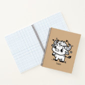 ふわふわの子バッファロー - かわいい農場の動物 ノートブック (内部)