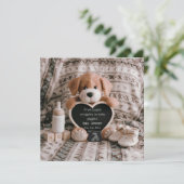 ふわふわの子犬男の赤ちゃんと妊娠の発表 シーズンカード (スタンド正面)