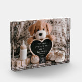 ふわふわの子犬男の赤ちゃんと妊娠の発表 フォトブロック (左)