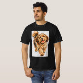 ふわふわの子犬 Tシャツ (正面フル)
