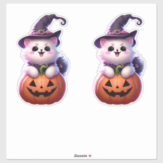 ふわふわの子犬aiアートセット シール (シート)