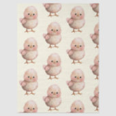ふわふわの小さなひよこ | かわいい春とイースターの動物 薄葉紙 (正面)