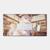 ふわふわの巨人の自撮り デスクマット (キーボード&マウス)