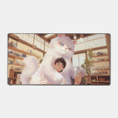 ふわふわの巨人の自撮り デスクマット (正面)