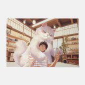 ふわふわの巨人の自撮り ドアマット (正面)