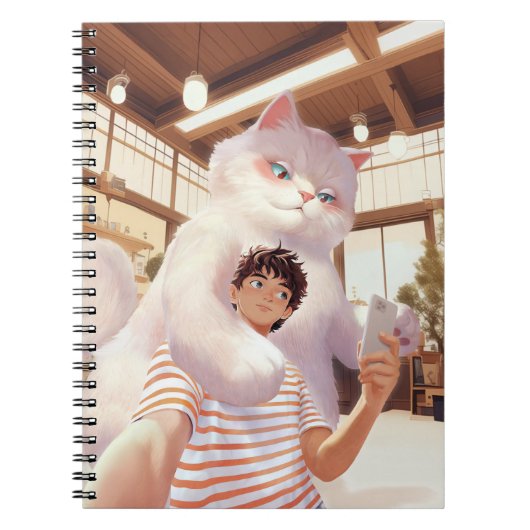 ふわふわの巨人の自撮り ノートブック (正面)