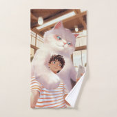 ふわふわの巨人の自撮り バスタオルセット (ハンドタオル)