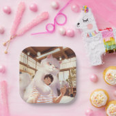 ふわふわの巨人の自撮り ペーパープレート (パーティー)