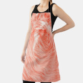 ふわふわの模造繊維の毛皮 エプロン (インサイチュ)