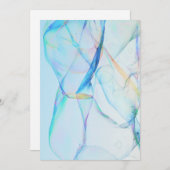 ふわふわの泡の空を背景にしたたくさんの泡の感謝カード サンキューカード (正面/裏面)