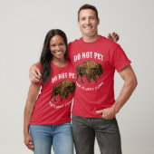 ふわふわの牛のクリスマスイエローストーン Tシャツ (ユニセックス)