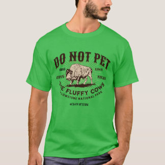 ふわふわの牛をペットにするなイエローストーンナショナルパ Tシャツ