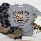 ふわふわの牛を飼うなイエローストーンビソンおもしろい スウェットシャツ