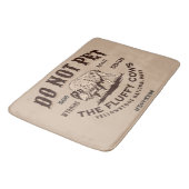 ふわふわの牛を飼うなイエローストーンビソンおもしろい バスマット (アングル)