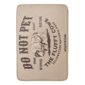 ふわふわの牛を飼うなイエローストーンビソンおもしろい バスマット (正面縦)