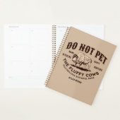 ふわふわの牛を飼うなイエローストーンビソンおもしろい プランナー手帳 (ディスプレー)