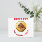 ふわふわの牛を飼うな ポストカード (スタンド正面)