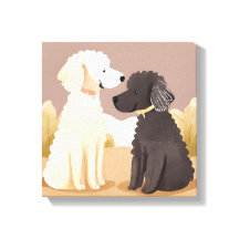 ふわふわの犬 | ペットの水彩画