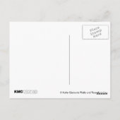 ふわふわの猫とピンクのバラ葉書3枚 ポストカード (裏面)