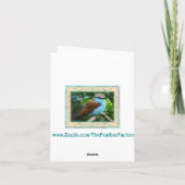 ふわふわの白いクリスマス シーズンカード (裏面)