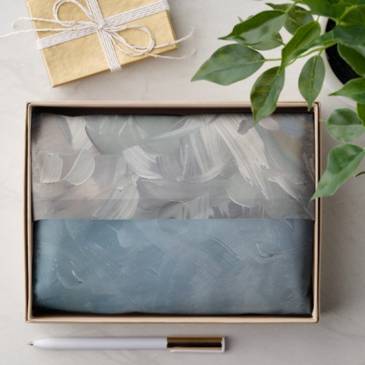 ふわふわの白いシルキーチキンオイル塗装デコパージュ 薄葉紙 (ギフト)