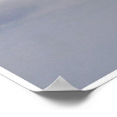 ふわふわの白いポスター ポスター (角)