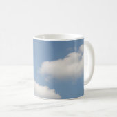 ふわふわの白い積雲マグカップ コーヒーマグカップ (正面右)